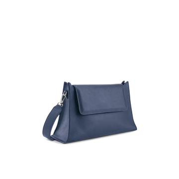 Pebble Leather Convertible Flap Shoulder Crossbody Bag
