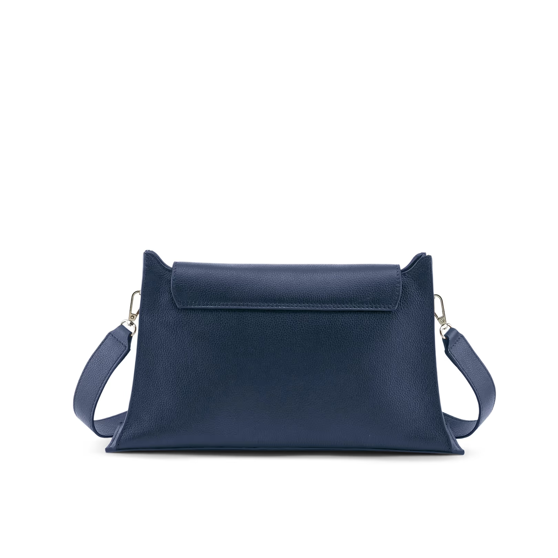 Pebble Leather Convertible Flap Shoulder Crossbody Bag