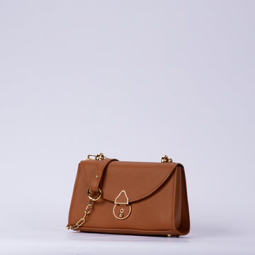 Sienna Pebble Leather Multi-Wear Chain Strap Flap Crossbody Bag
