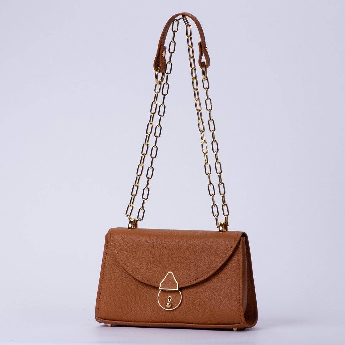 Sienna Pebble Leather Multi-Wear Chain Strap Flap Crossbody Bag