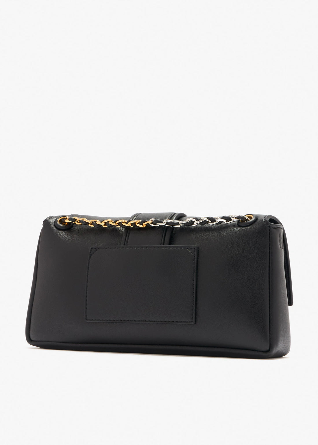 Black Lambskin Leather Classic Chain Strap Flap Shoulder Crossbody Bag
